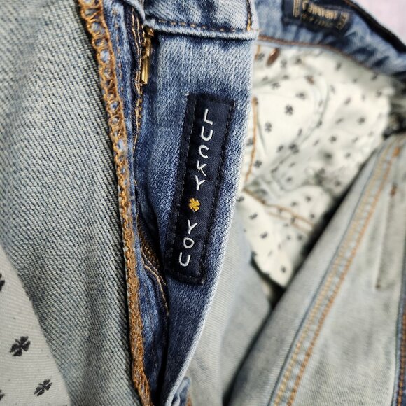 Lucky Brand 410 Athletic Slim Jeans Mens 38x30 Denim Stretch Candiani Casual - Picture 16 of 16